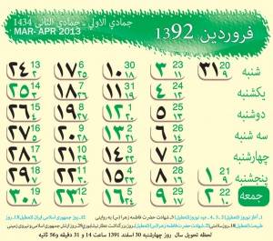 دانلود تقویم سال ۱۳۹۳