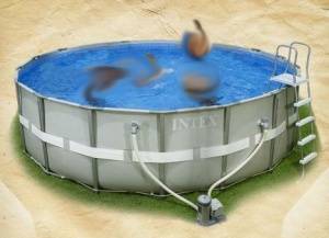 استخر بادی خانوادگی ultra frame pool