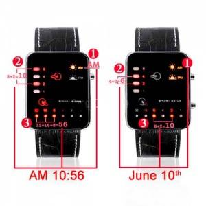 ساعت مچی LED Binary
