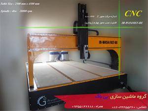 فرز cnc سه محوره چوب با قابلیت نصب روتار