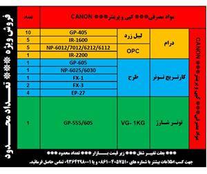 قطعات و مواد مصرفی انواع دستگاه کپی