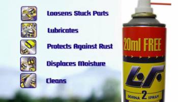 اسپری روان کننده و زنگ شوی wd40