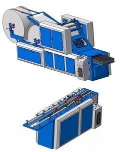 دستگاه تولید دستمال کاغذی کار کرده