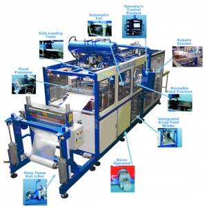 ارائه مدرنترین خطوط تولید ظروف یکبار مصرف thermoforming machine PP-PS