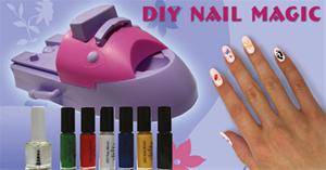 دستگاه طراحی ناخن دی نایل مجیک diy nail magic