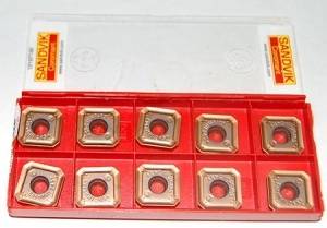 10 Pc Sandvik R245-12 T3 E-PL Inserts for CoroMill 245 الماسه