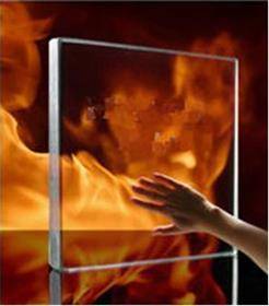 Fire-resistant protective glass