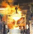 Induction furnace.