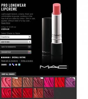 رژ لب Lipcreme MAC Original