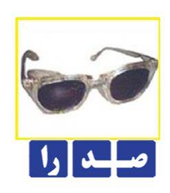 عینک ایمنی بغل توری دار SG1215