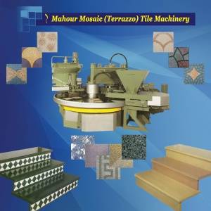 دستگاه (پرس) تولید اتوماتیک موزاییک- Terrazzo (Mosaic) Tile Machinery