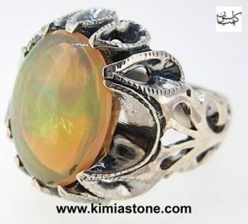 انگشتر نقره اوپال آتشین Fire Opal