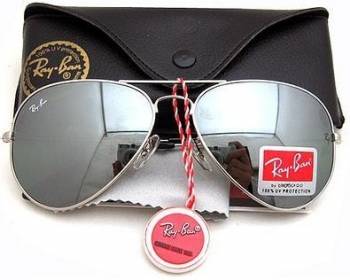 عینک خلبانی شیشه جیوه ای عینک Ray Ban به همراه کیف عینک