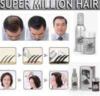 پودرپرپشت کننده موSUPER MILLION HAIR+اسپری تثبیت کننده