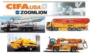 نمایندگی انحصاری پمپ بتن ثابت و دکل دار کامیونی ZOOMLION - CIFA