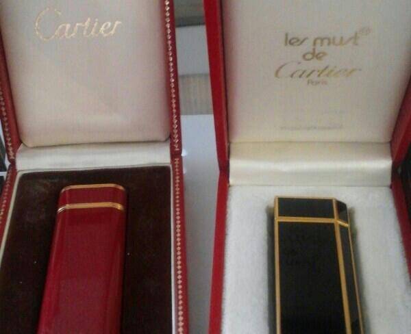 2عدد فندک آنتیک از برند کارتیر ـ cartier ...